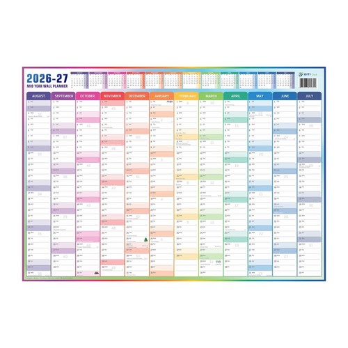 Planner parete metà anno - parete,