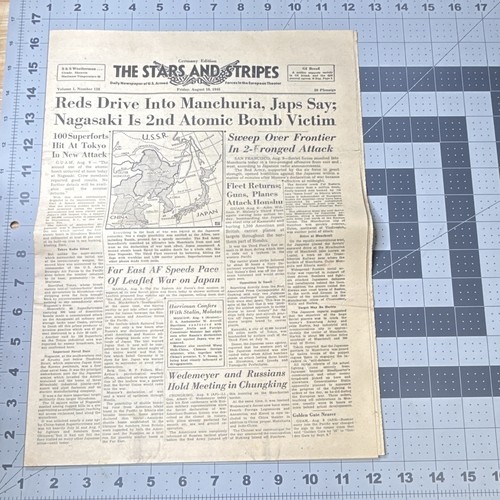 1945 giornale stelle strisce - 1945,