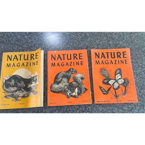 Vtg nature magazine lot - lot, 3