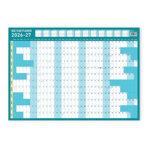 Planner parete metà anno - da,